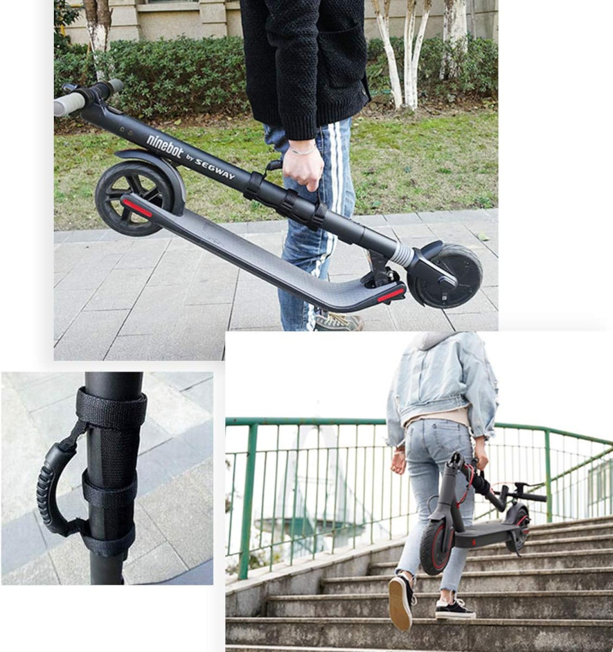 Praktiskt bärhandtag till elscooter