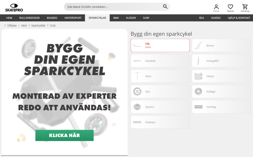 Custom build kickbikes